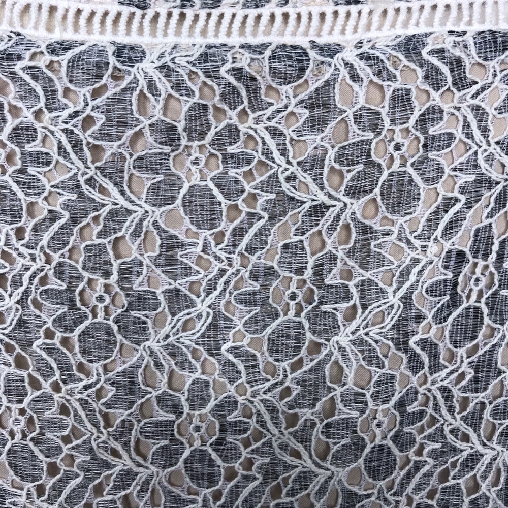 Banana Republic Sleeveless Lace Tank Peplum Large - Picture 5 of 8